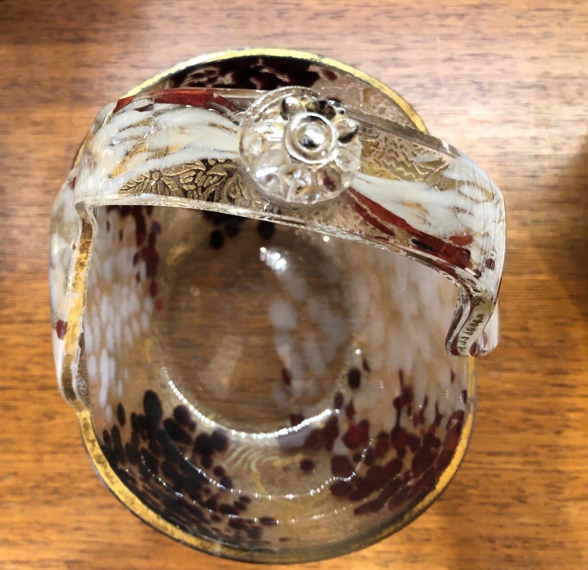 Vase ,coupe ,cristallerie de Clichy,début XXème Siècle -photo-1