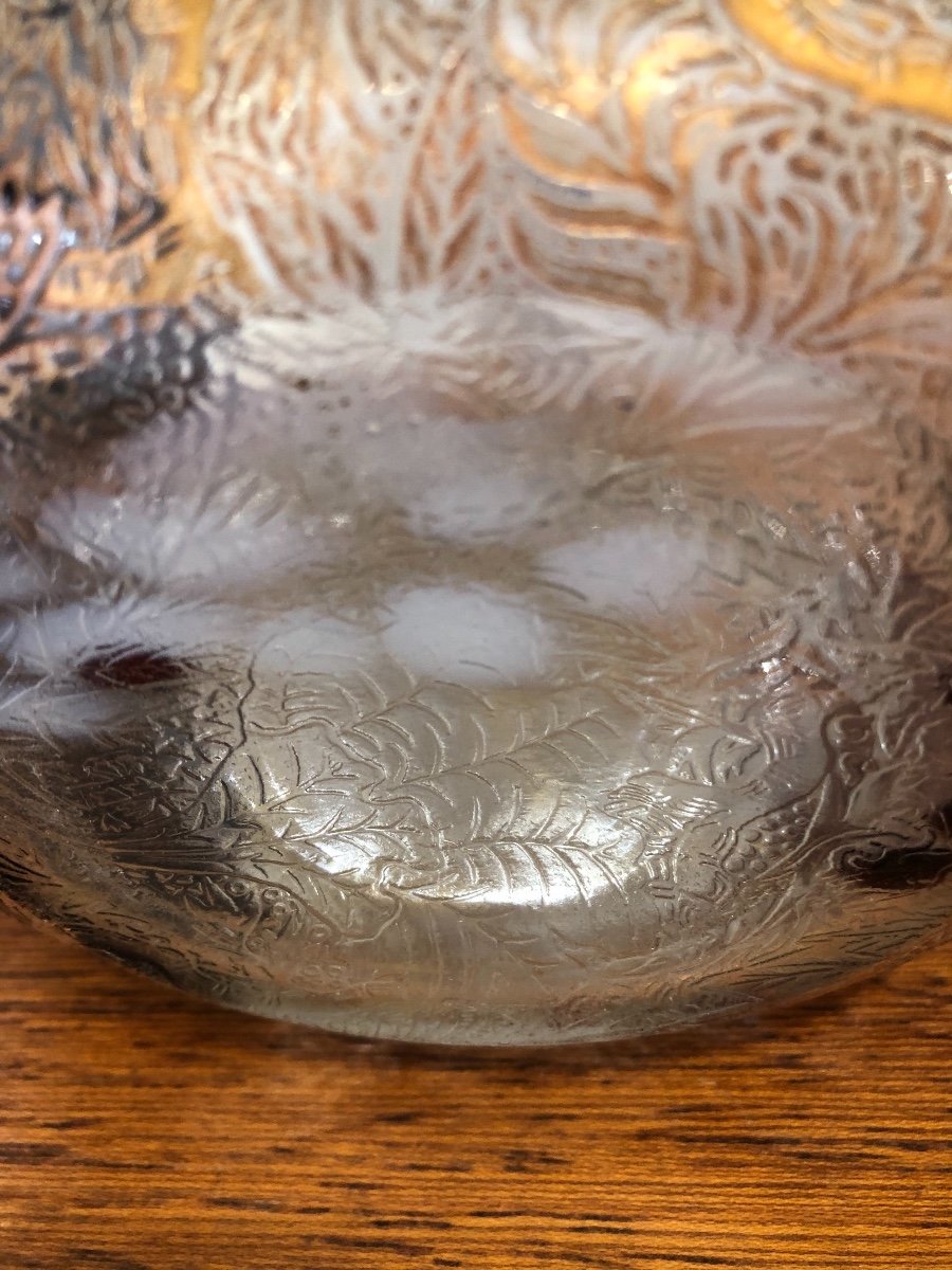 Vase ,coupe ,cristallerie de Clichy,début XXème Siècle -photo-4