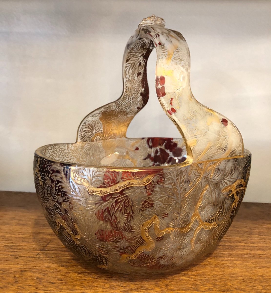 Vase, Cup, De Clichy Crystal, Early 20th Century