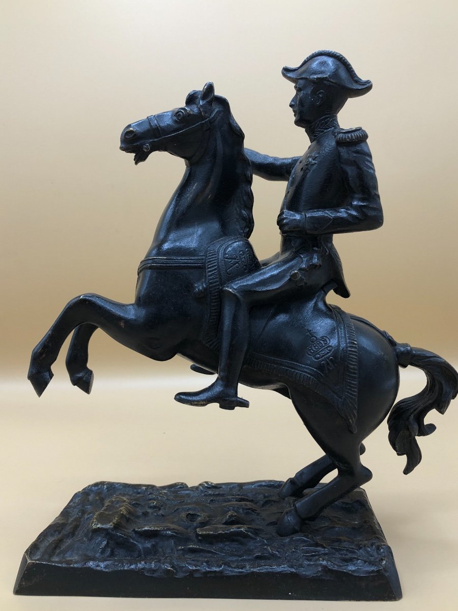 Sculpture en Bronze,militaire à Cheval,XIXème Siècle 