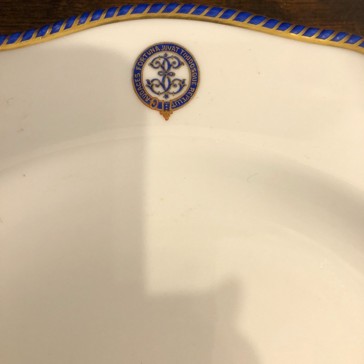 Série d.assiettes,porcelaine de Chine, »la Fortune Sourit Aux Audacieux « ,début XX ème -photo-5