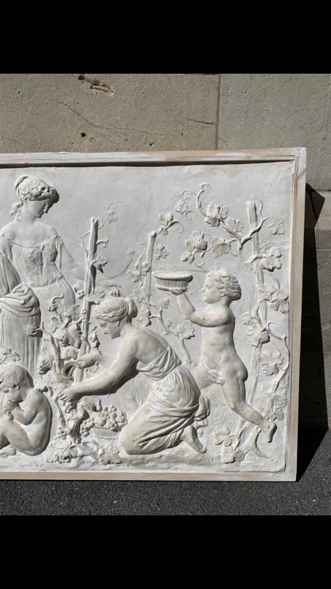 Bacchanalia, Very Large Plaster, Late 19th-photo-1