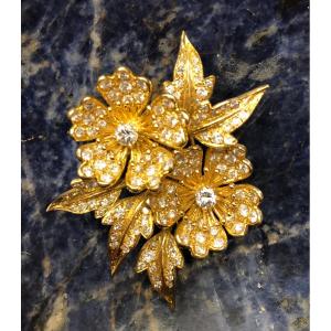 Yellow Gold And Diamond Brooch, Boucheron, Circa 1960/70