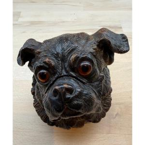 Pot à tabac,terre cuite du XIX ème siècle.