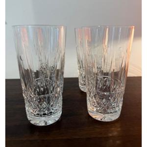 Set Of 4 Tumblers, St. Louis Tommy Pattern, 20th Century 