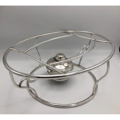 Stove, Dish Warmer, Silver Metal, Gallia, Circa 1930