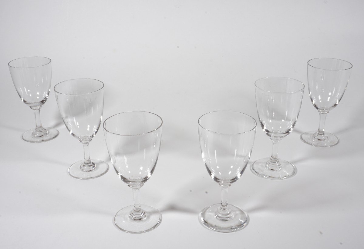 6 Baccarat Crystal Aperitif Glasses-photo-1