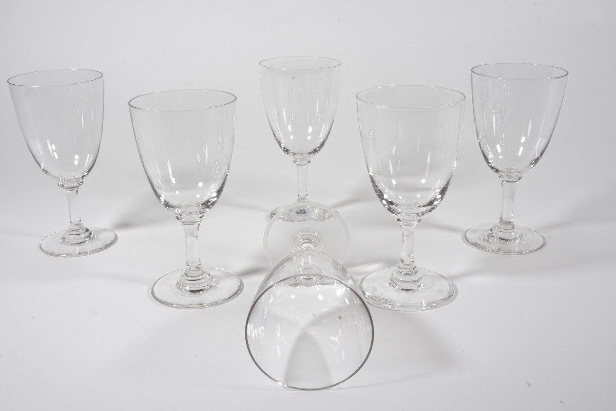 6 Baccarat Crystal Aperitif Glasses