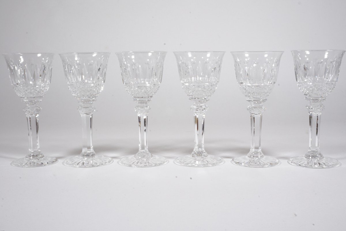 6 Saint Louis Tommy Crystal Liqueur Glasses-photo-4