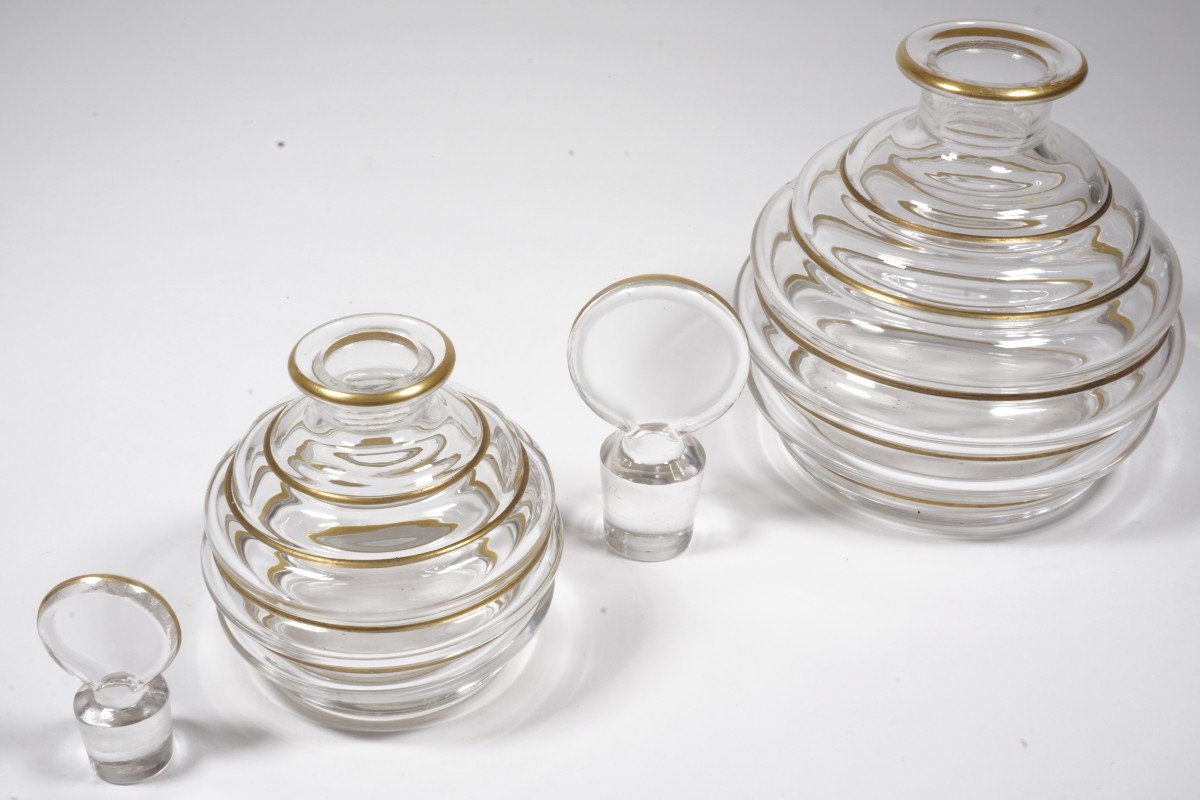Perfume Set, Baccarat Crystal Toiletry  Set Georges Chevalier-photo-4