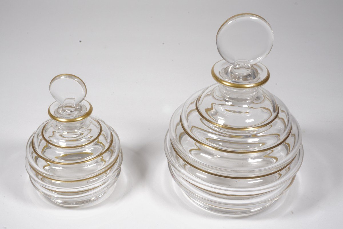 Perfume Set, Baccarat Crystal Toiletry  Set Georges Chevalier-photo-6