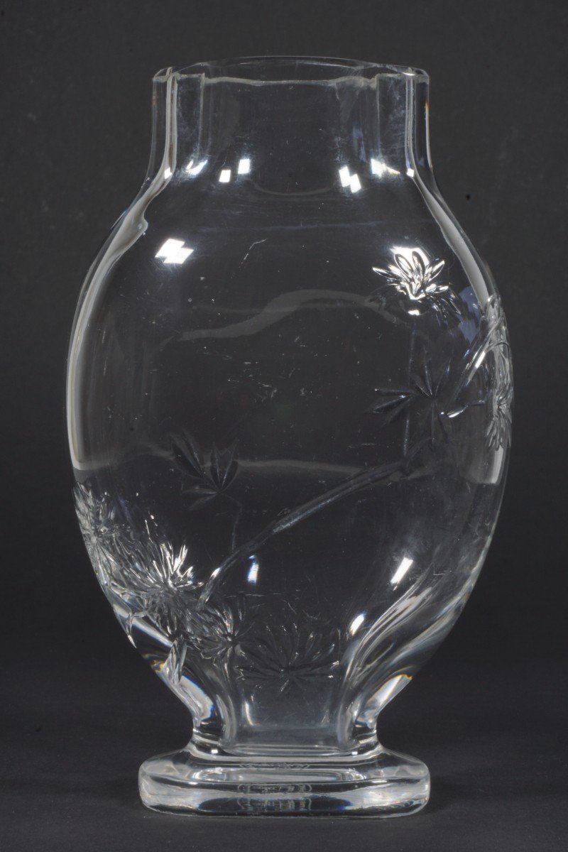 Vase Cristal Baccarat Japonisant-photo-4