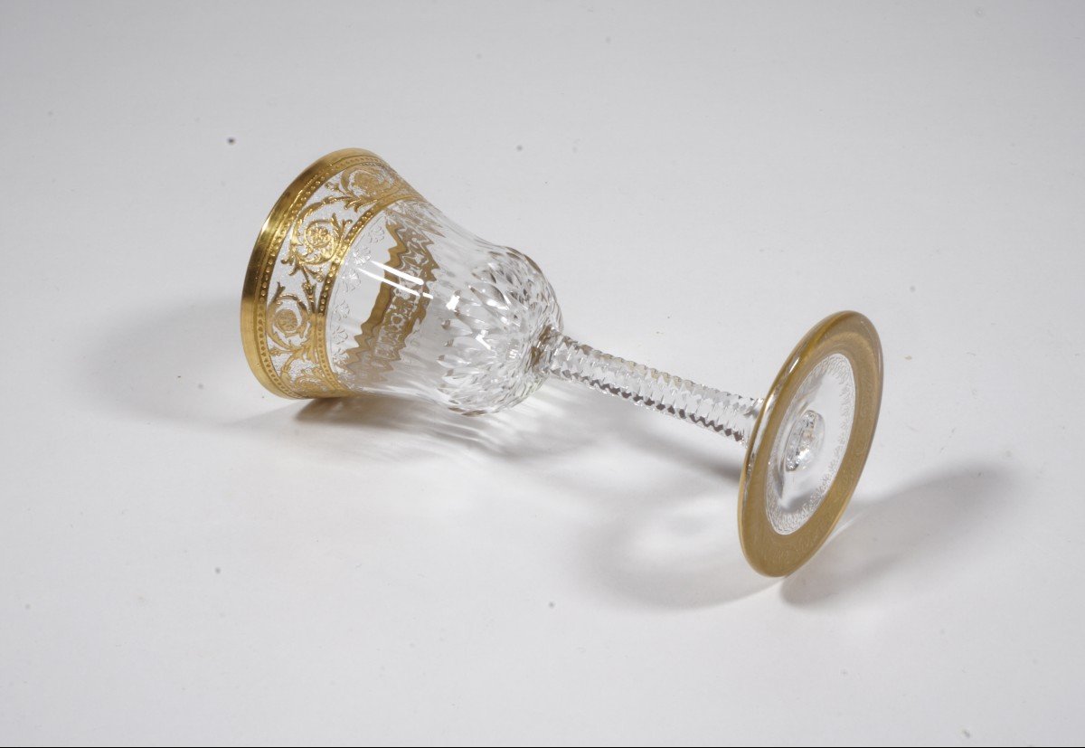 Saint Louis Thistle Crystal Liqueur Glass-photo-4