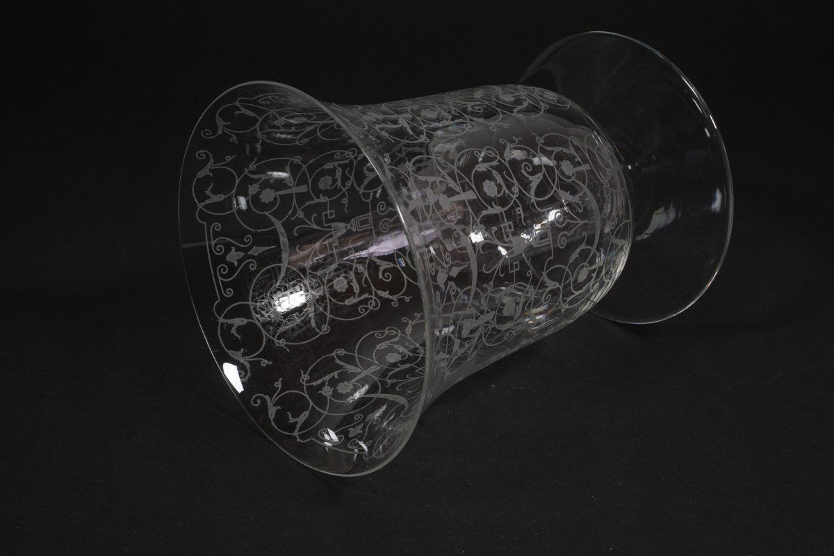 Vase cristal gravé Baccarat Michelangelo-photo-2