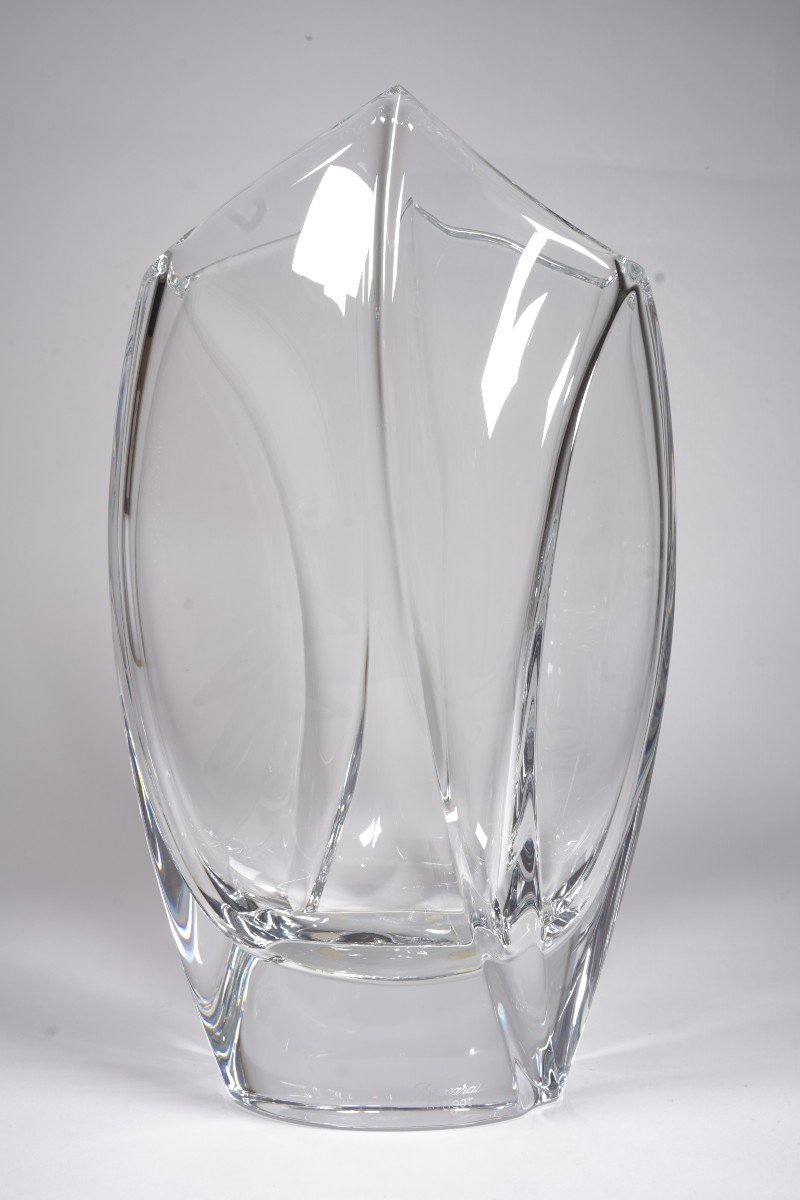  Baccarat Giverny Crystal Vase By Robert Rigot