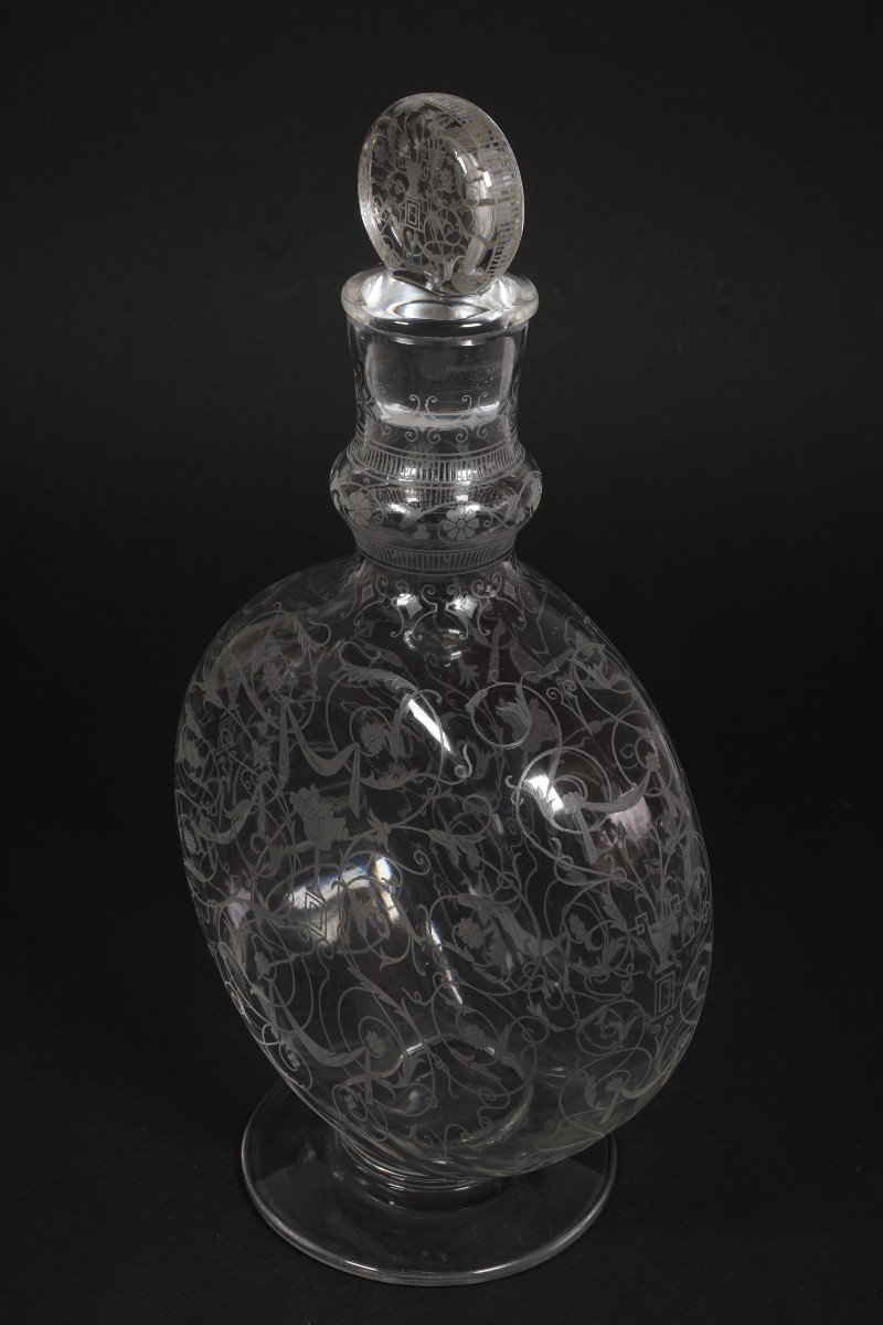 Baccarat Michelangelo Engraved Crystal Carafe-photo-4