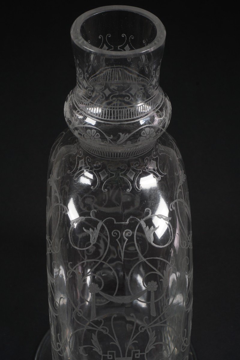 Baccarat Michelangelo Engraved Crystal Carafe-photo-3