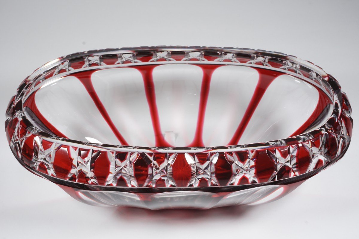 Jardiniere, Coupe Decorative, Vase Cristal Saint Louis-photo-3