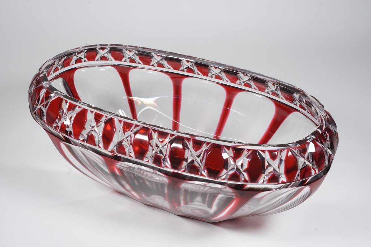 Jardiniere, Coupe Decorative, Vase Cristal Saint Louis-photo-4