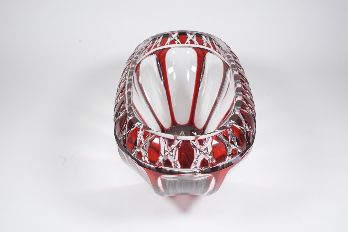Jardiniere, Coupe Decorative, Vase Cristal Saint Louis-photo-2