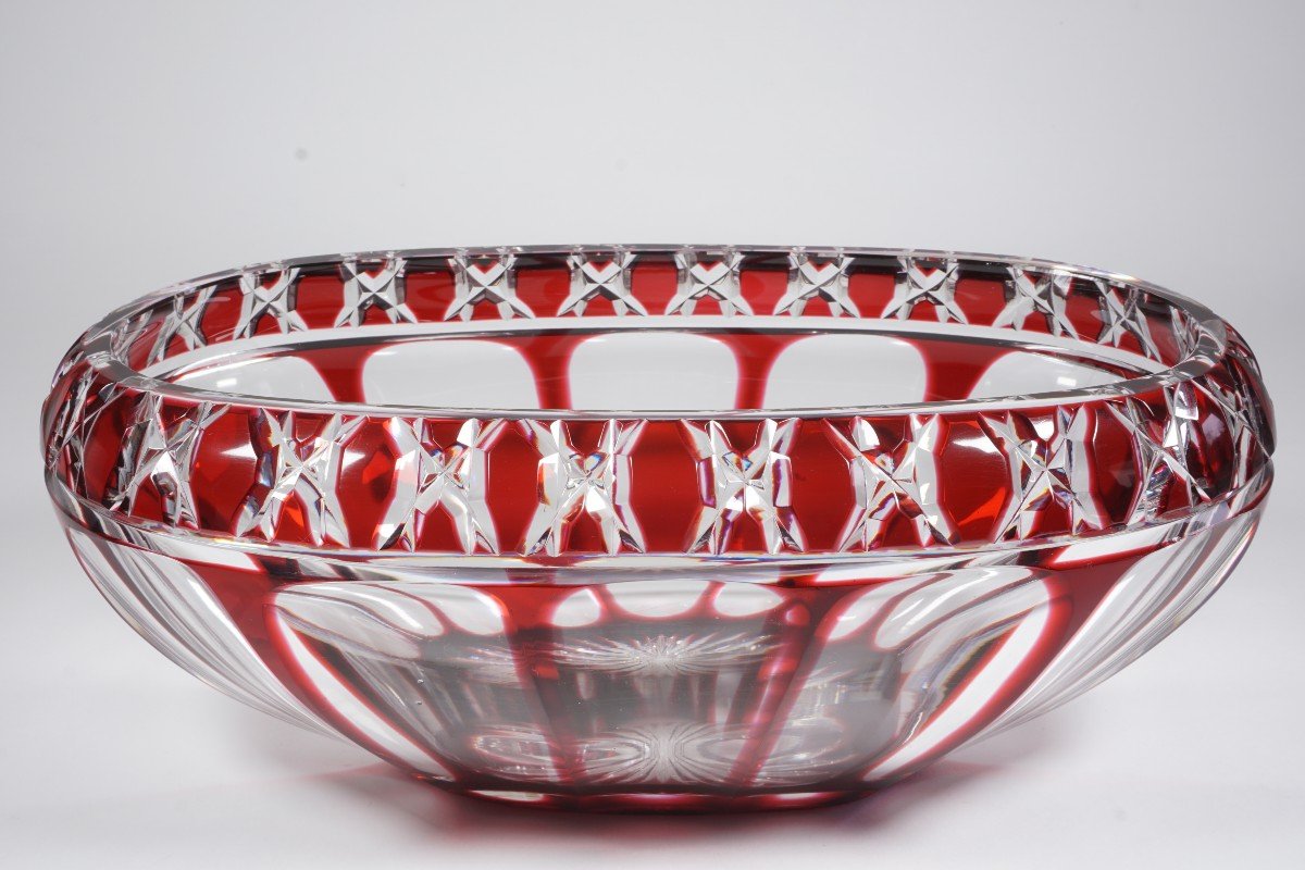 Jardiniere, Coupe Decorative, Vase Cristal Saint Louis