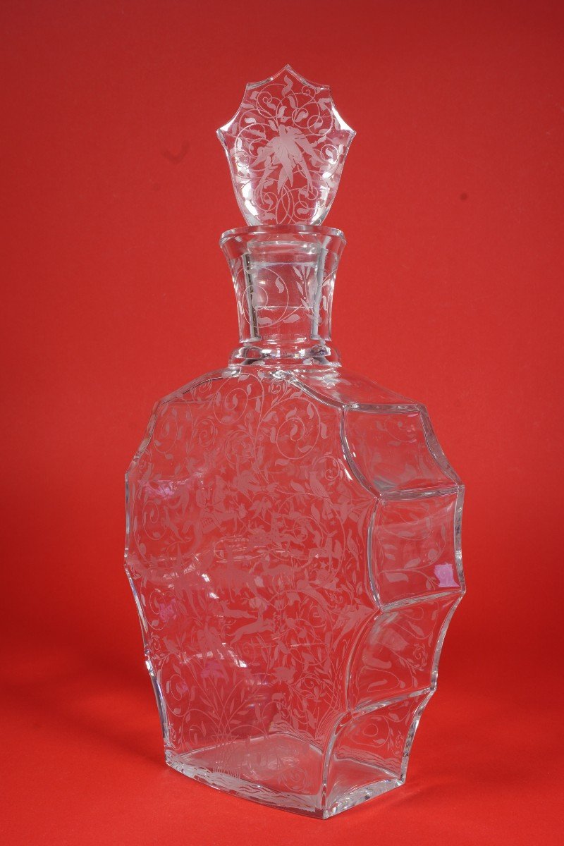 Carafe cristal gravé Baccarat Leila ,Leillah, Djeddah-photo-2