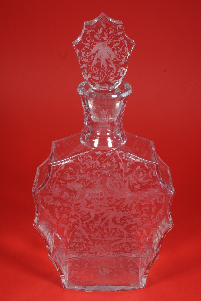 Carafe cristal gravé Baccarat Leila ,Leillah, Djeddah