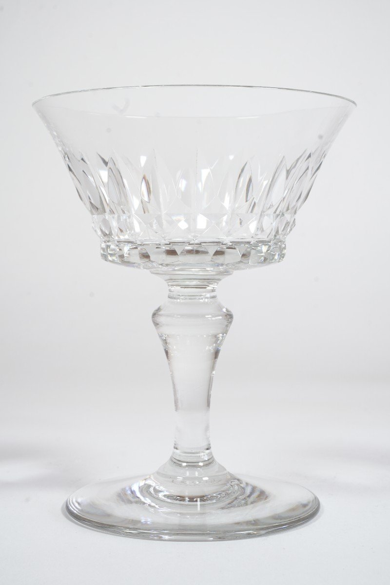 6 Coupes à Champagne Cristal Baccarat Piccadilly-photo-3