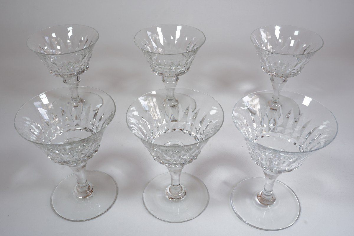 6 Coupes à Champagne Cristal Baccarat Piccadilly-photo-1