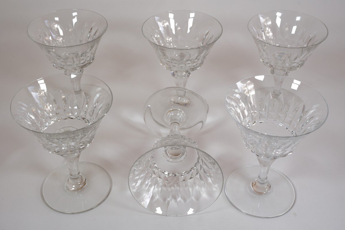 6 Coupes à Champagne Cristal Baccarat Piccadilly-photo-3
