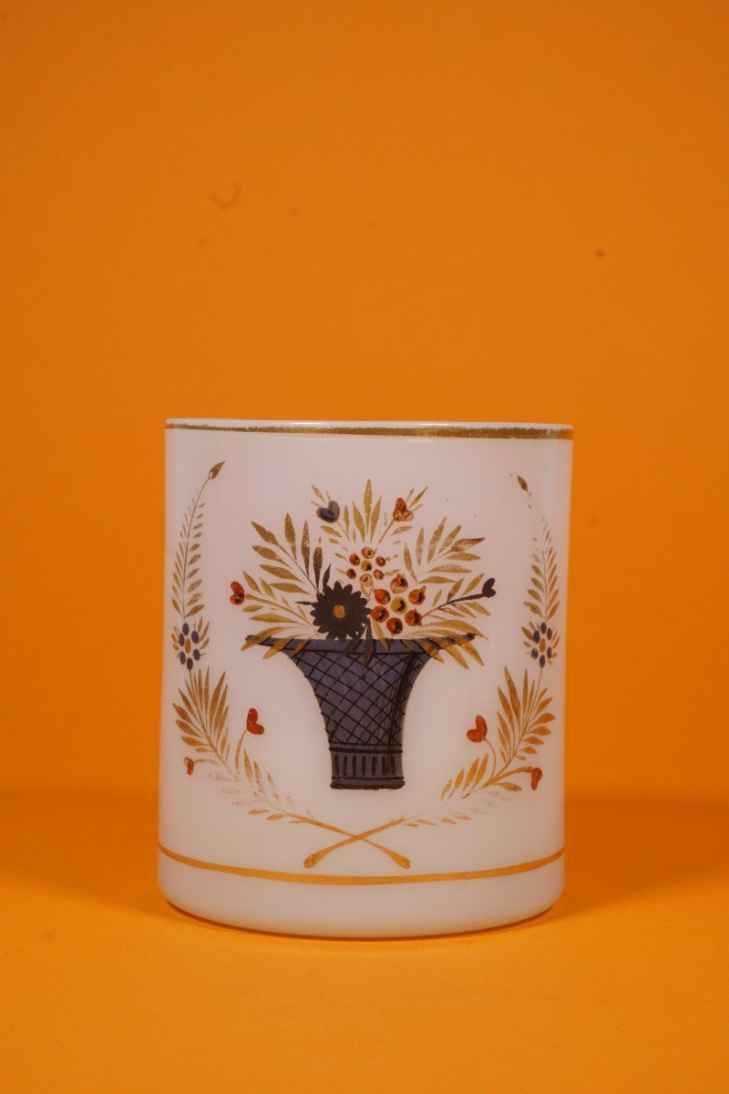 Glass Opaline Crystal Charles X-photo-2