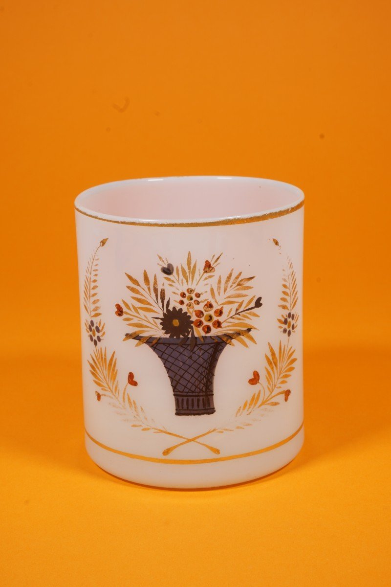 Glass Opaline Crystal Charles X