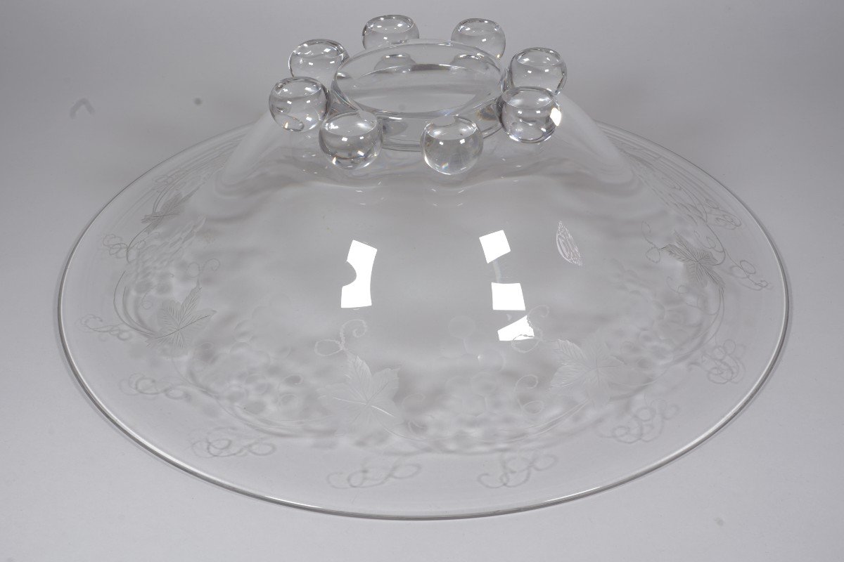 Decorative Bowl, Saint Louis Crystal Fruit Bowl-photo-3