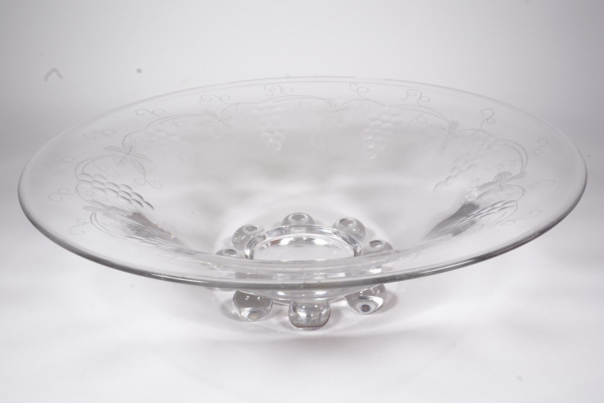 Decorative Bowl, Saint Louis Crystal Fruit Bowl