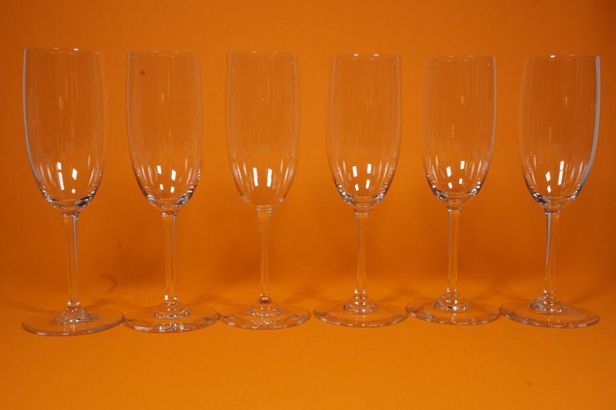6 Flutes à Champagne Cristal Baccarat Perfection-photo-4
