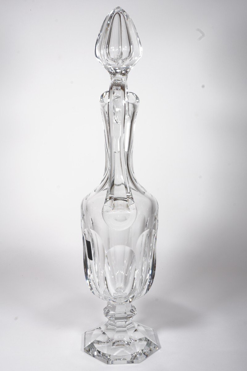 Broc à vin, Carafe, Aiguière bouchée Cristal Saint Louis Chambord-photo-1