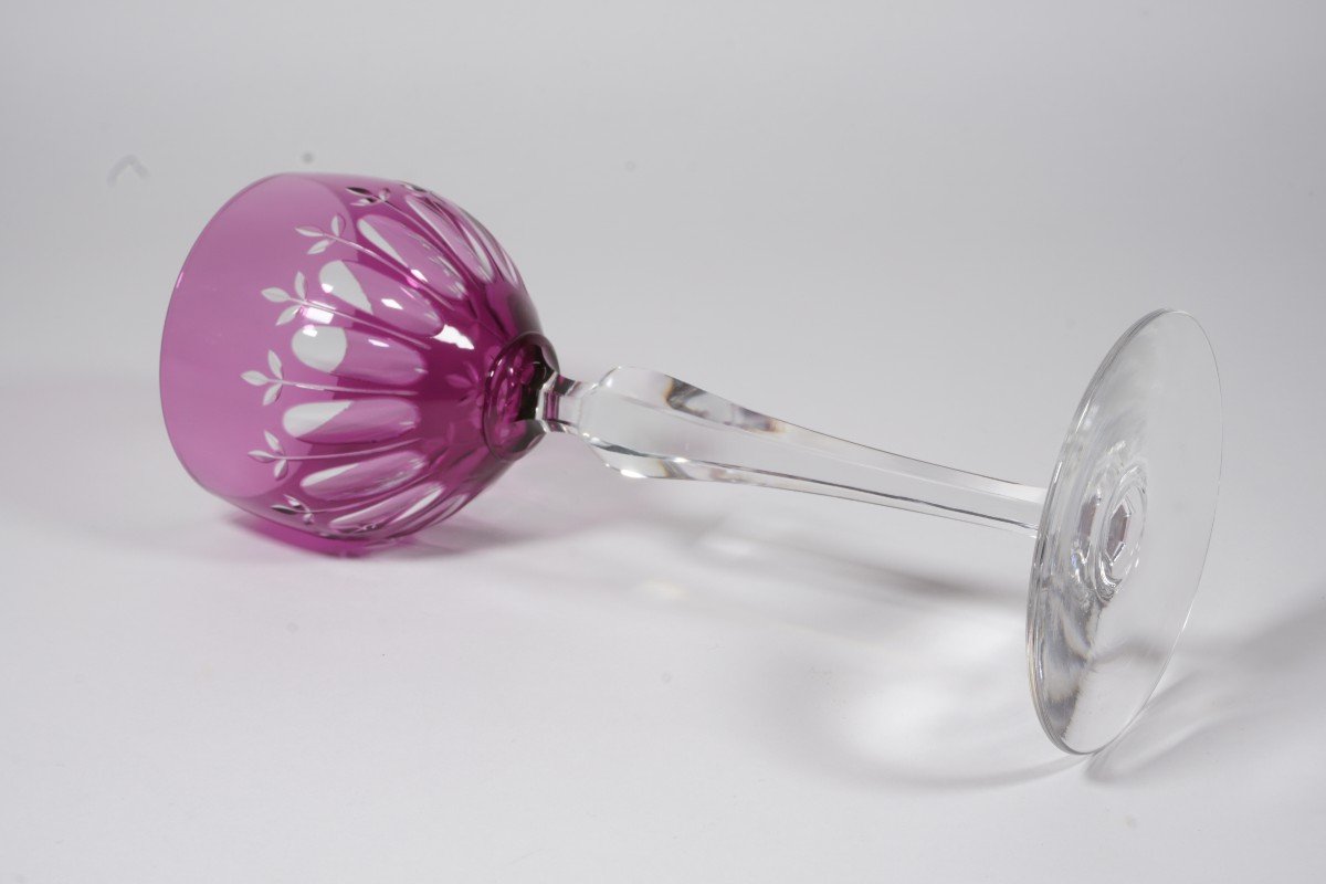 Rhine Wine Glass, Roemer Crystal Baccarat Amethyst-photo-4