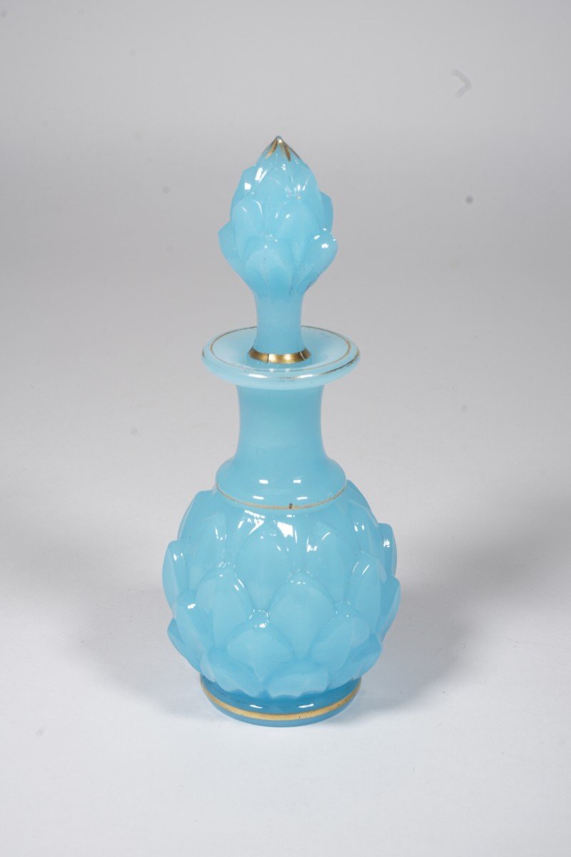 Flacon de Toilette, Parfum, Opaline Baccarat Bleu