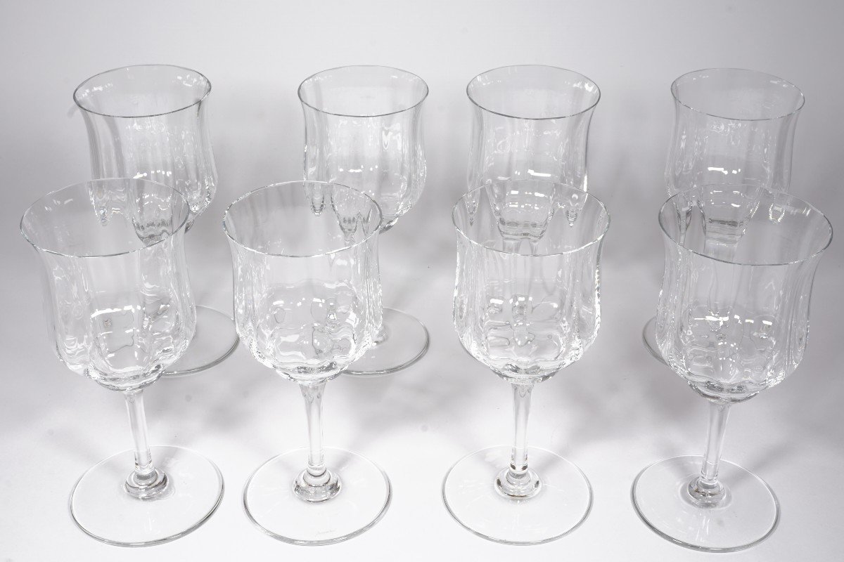 8 Verres à Vin N°3 Cristal Baccarat Capri-photo-3