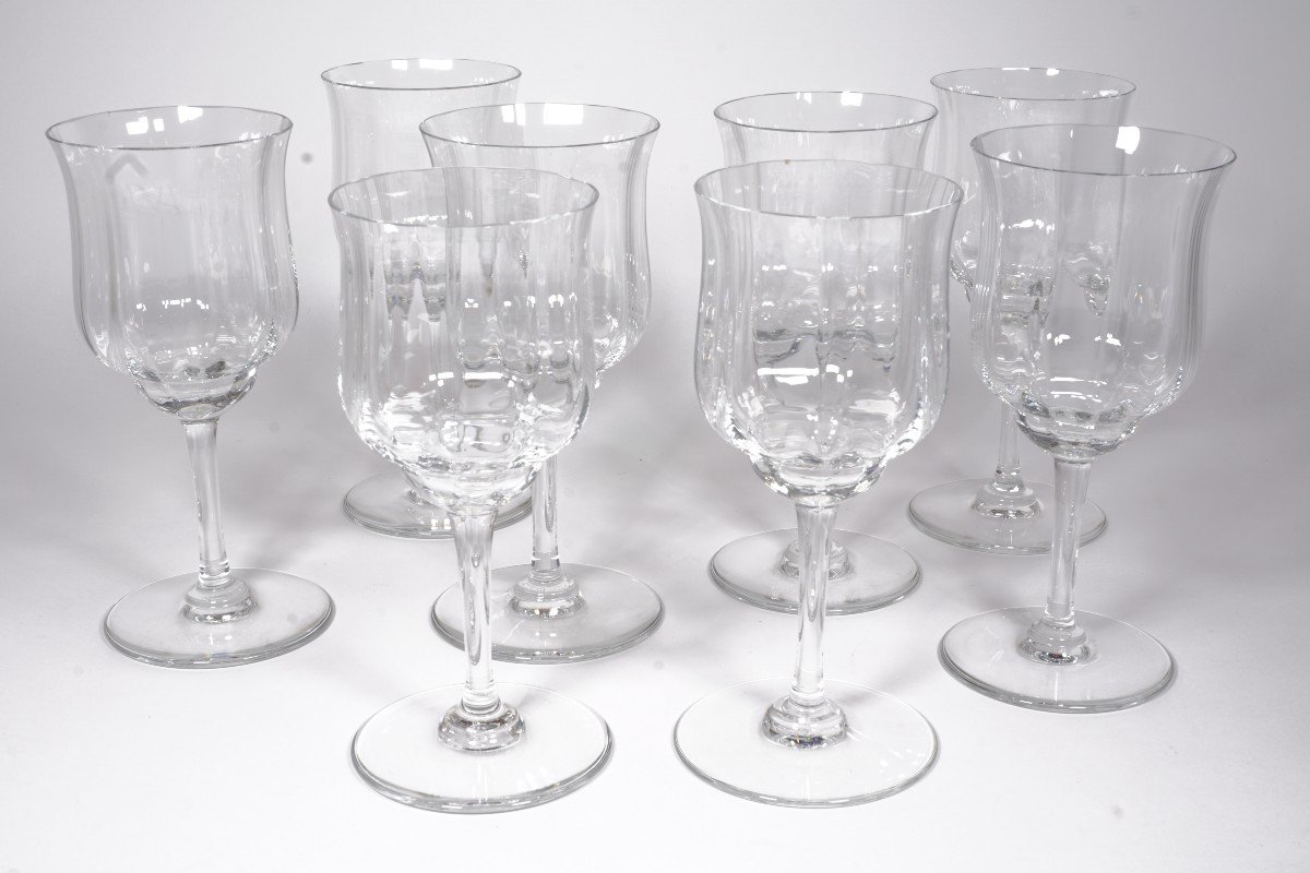 8 Verres à Vin N°3 Cristal Baccarat Capri-photo-3