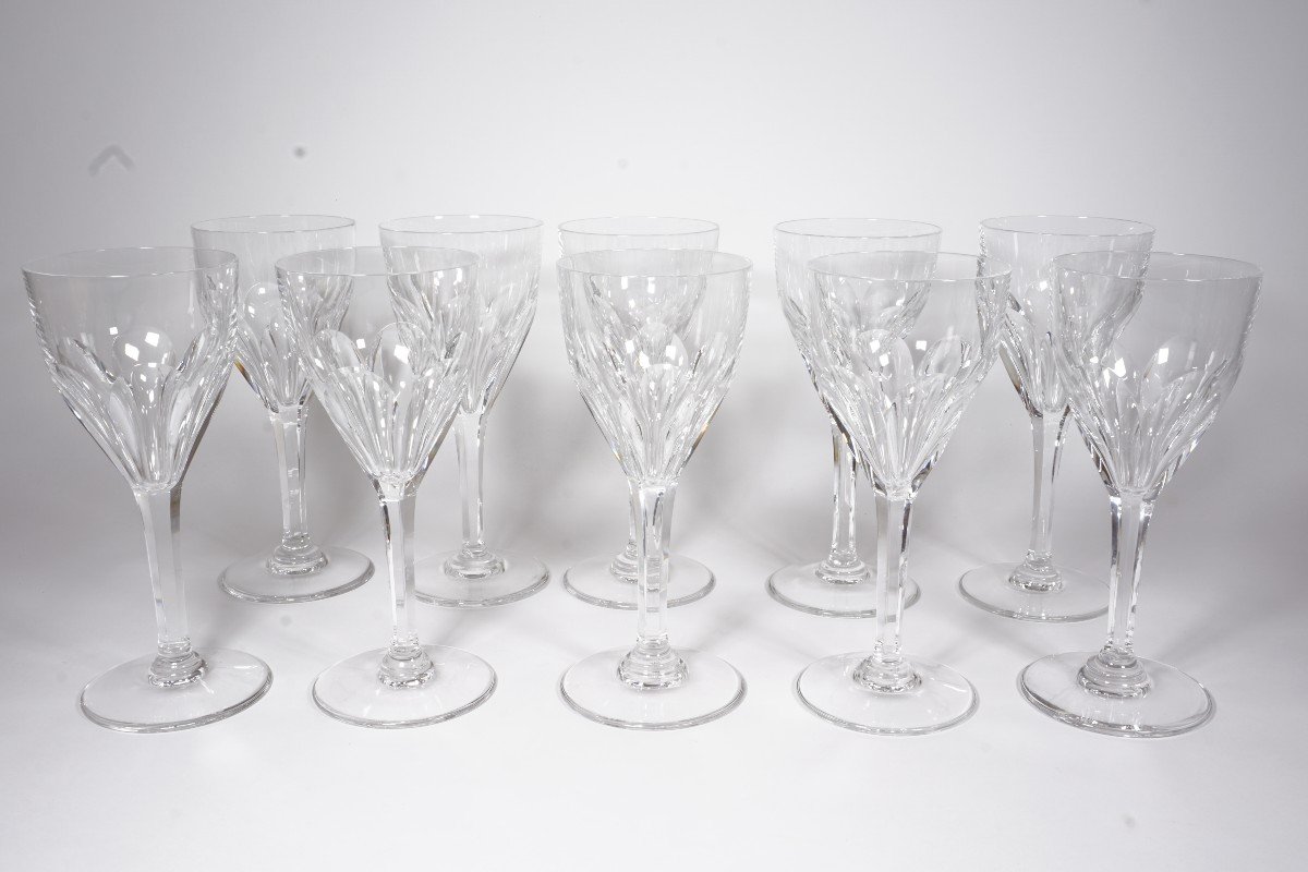 10 Saint Louis Bristol Crystal Water Glasses-photo-1