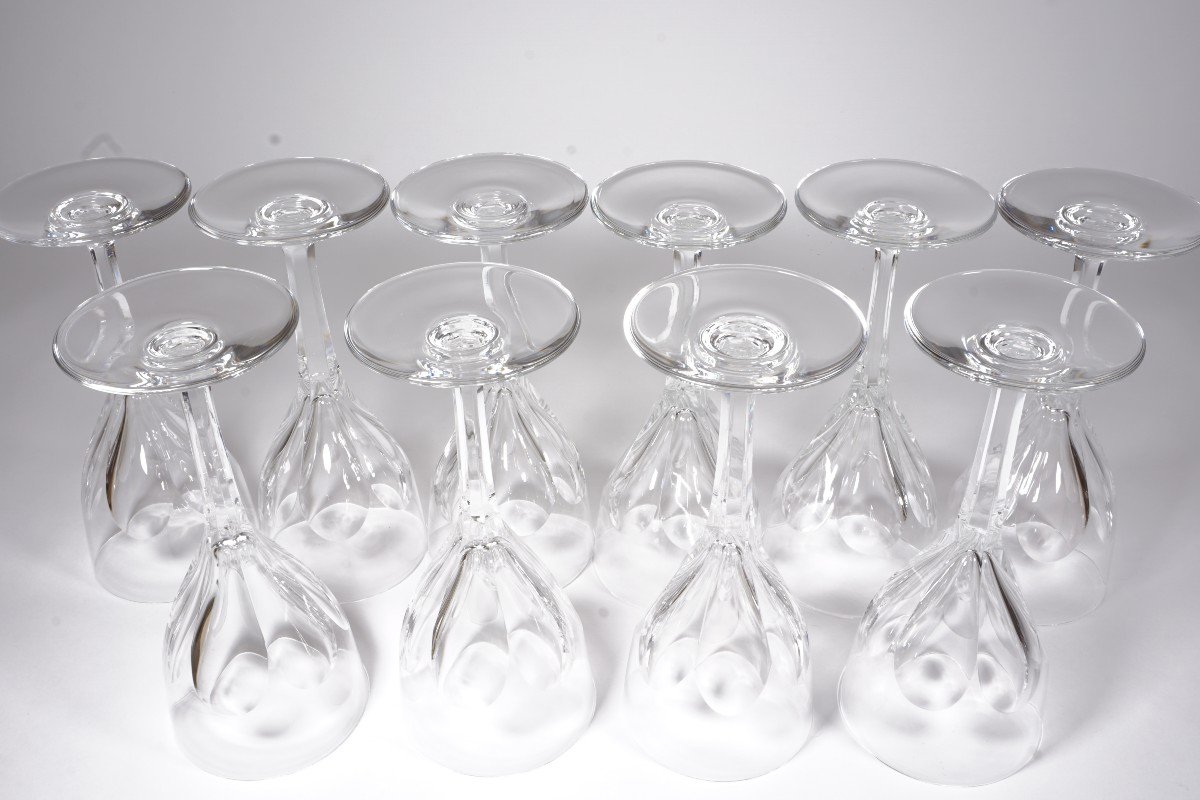 10 Saint Louis Bristol Crystal Water Glasses-photo-2