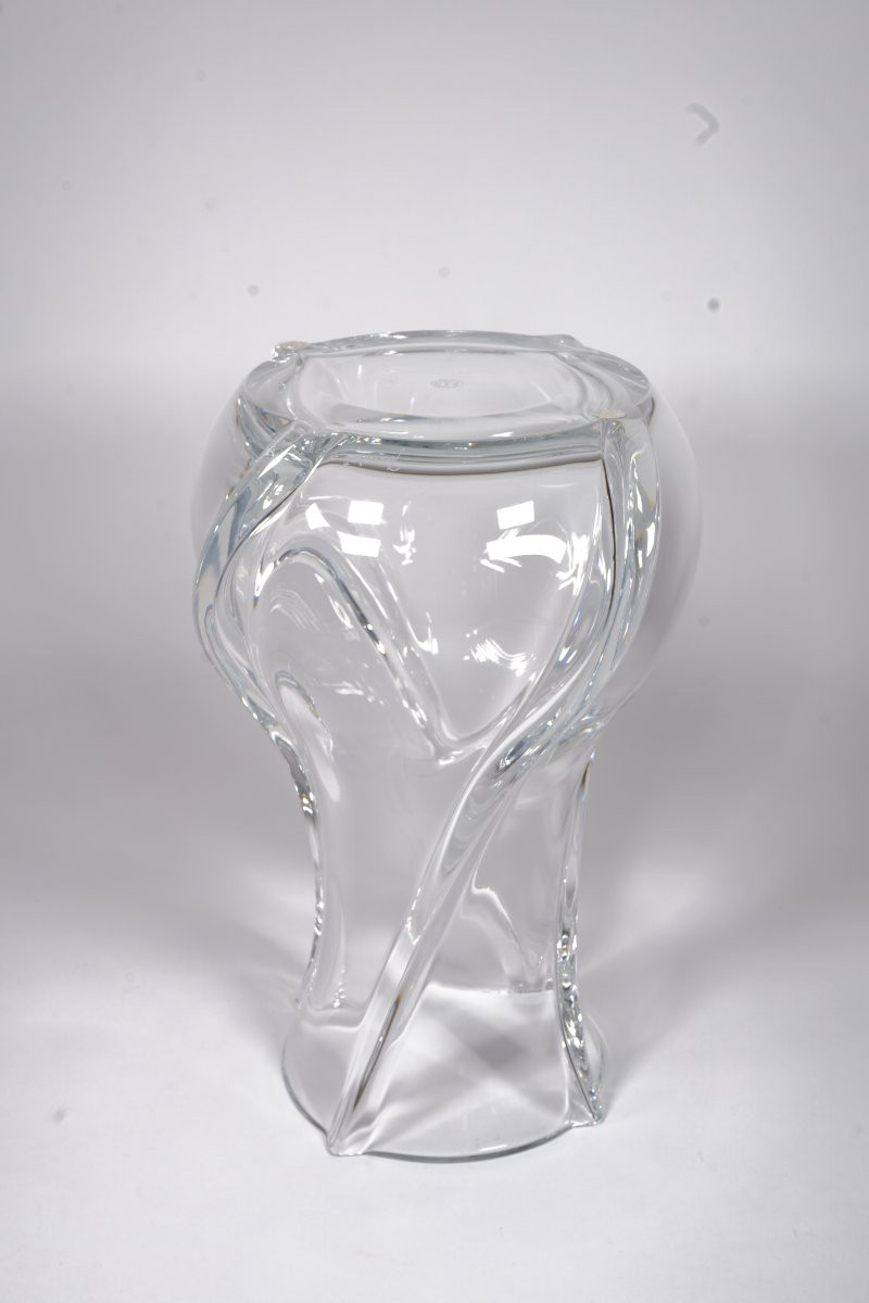 Baccarat Crystal Vase Serpentin Model-photo-3