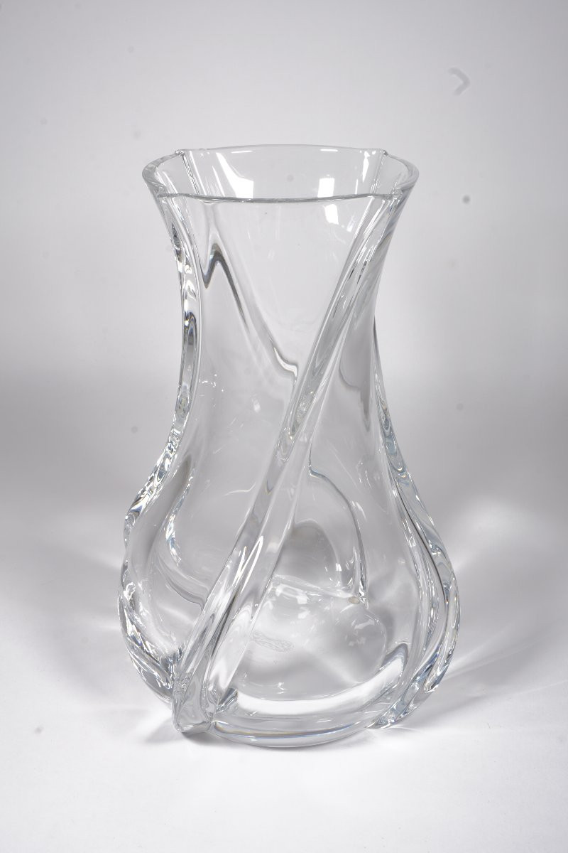 Baccarat Crystal Vase Serpentin Model-photo-4