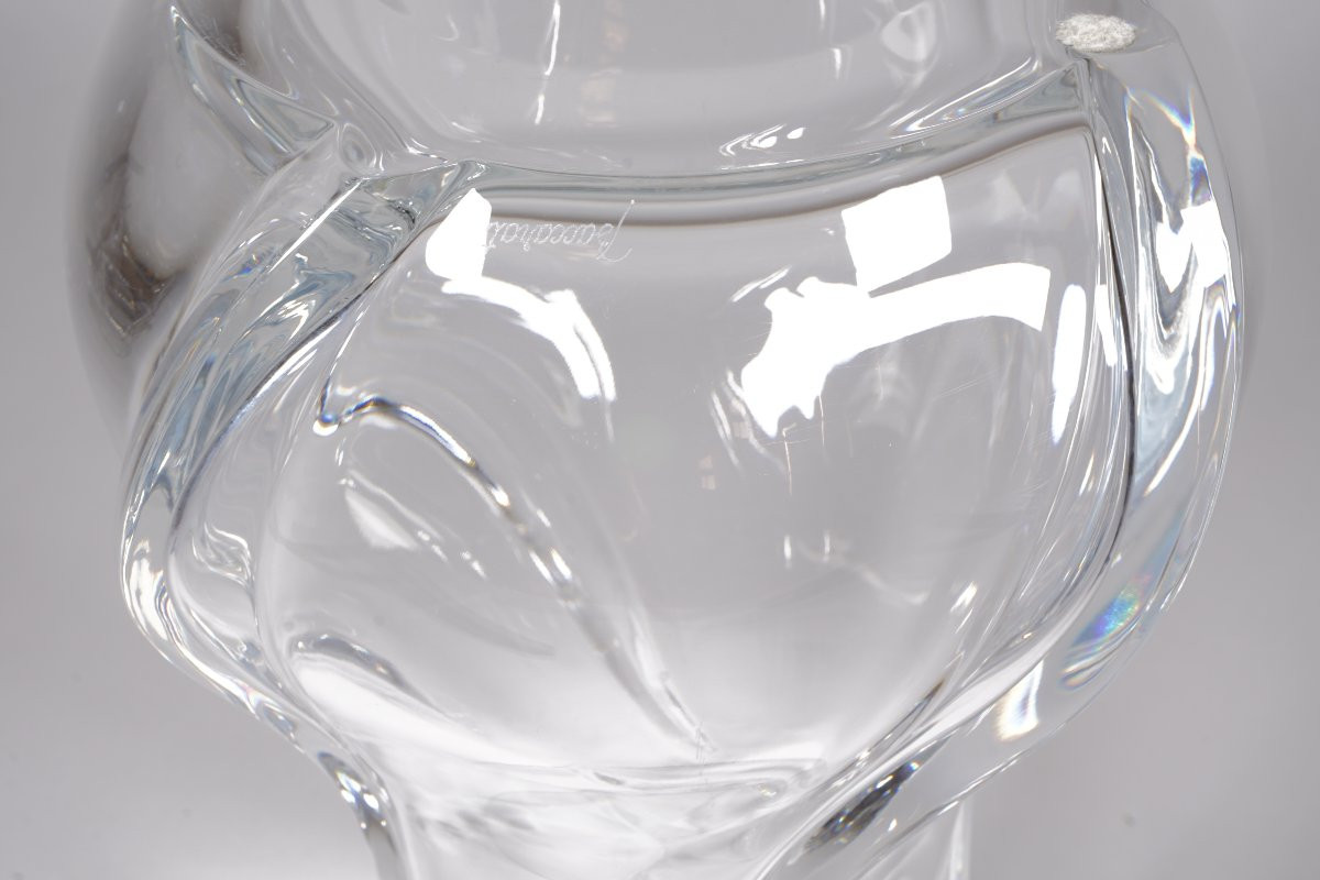 Baccarat Crystal Vase Serpentin Model-photo-1