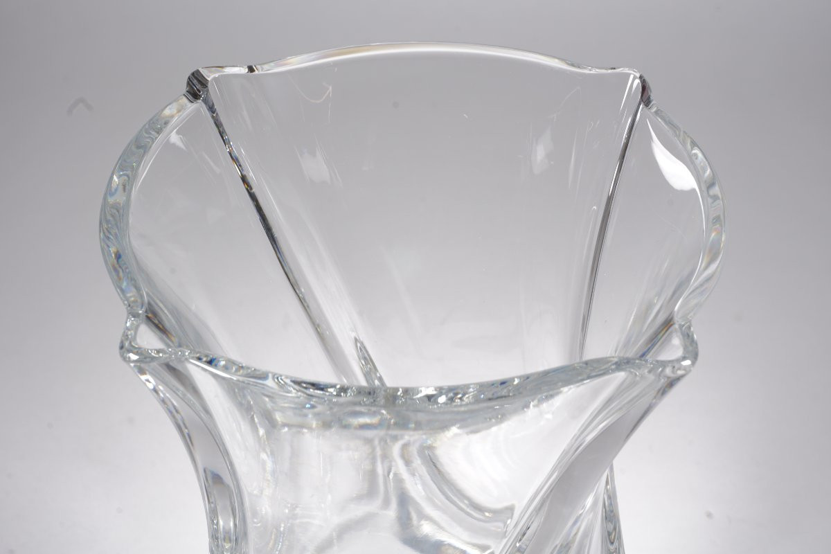 Baccarat Crystal Vase Serpentin Model-photo-2