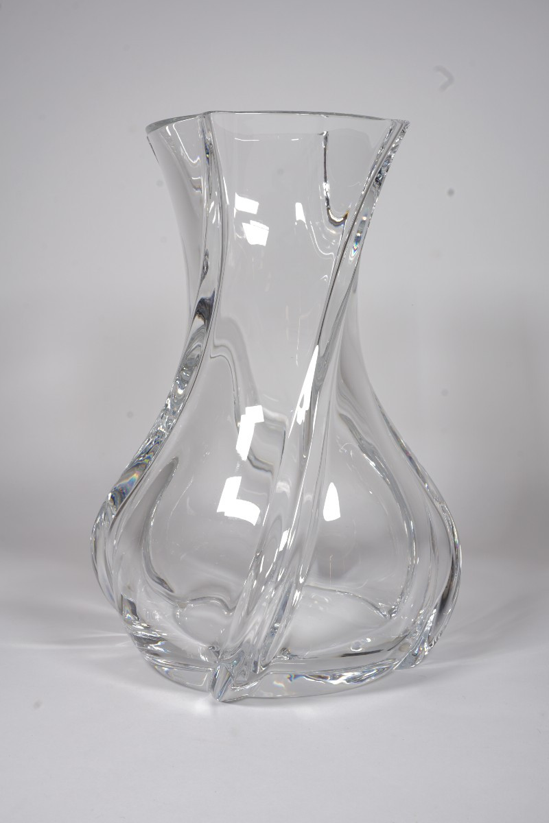 Baccarat Crystal Vase Serpentin Model