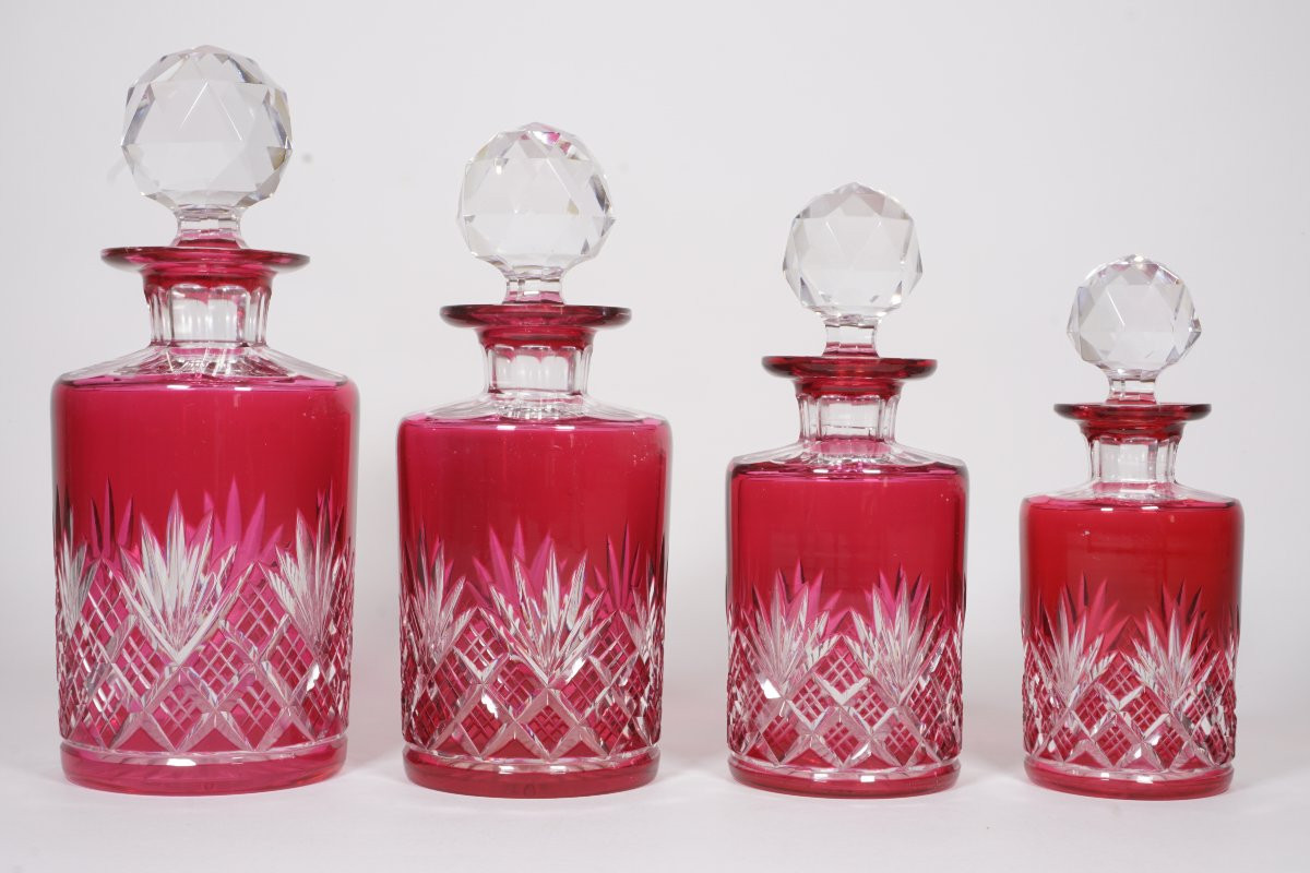 Garniture de toilette Cristal Baccarat rouge-photo-3