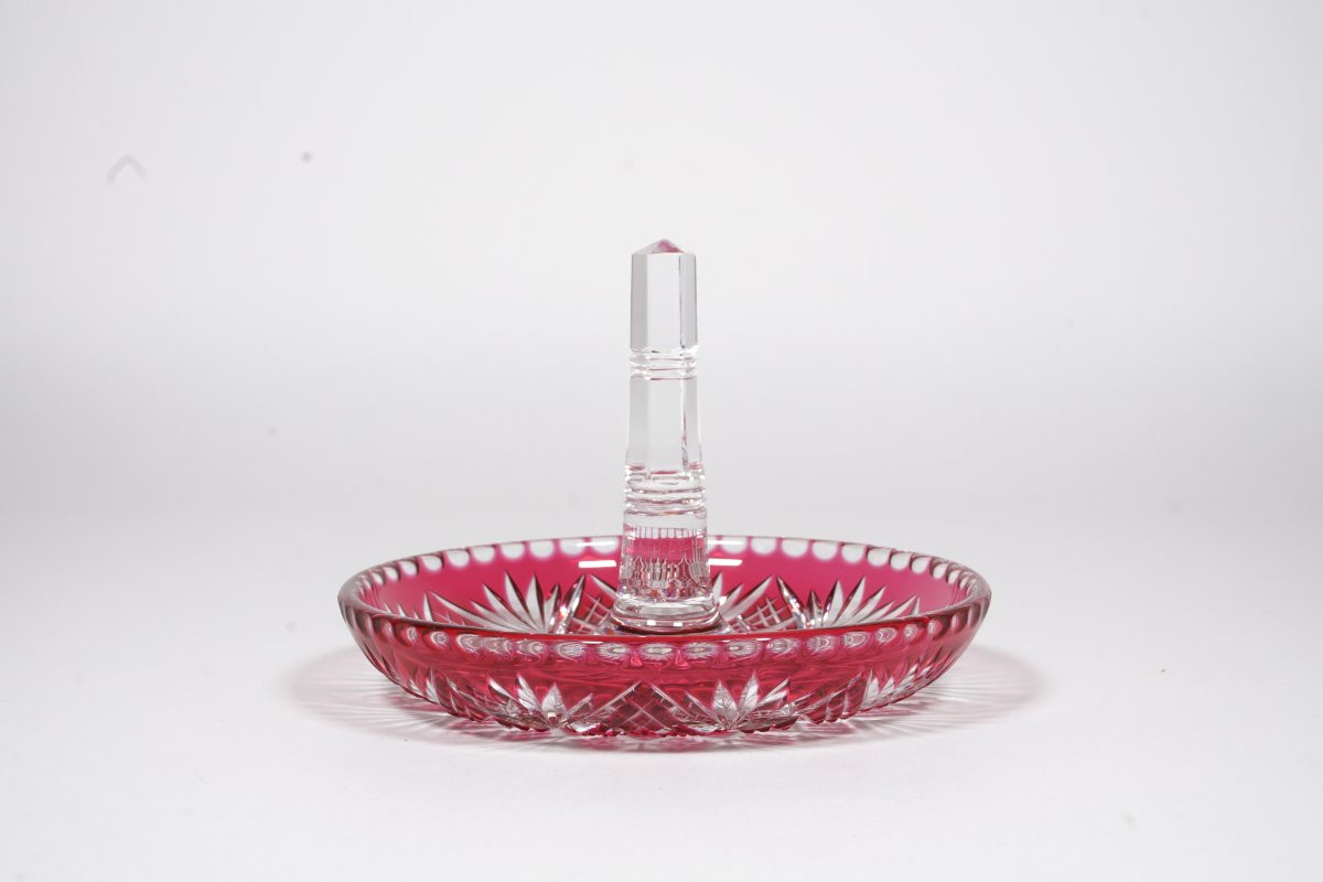 Garniture de toilette Cristal Baccarat rouge-photo-2