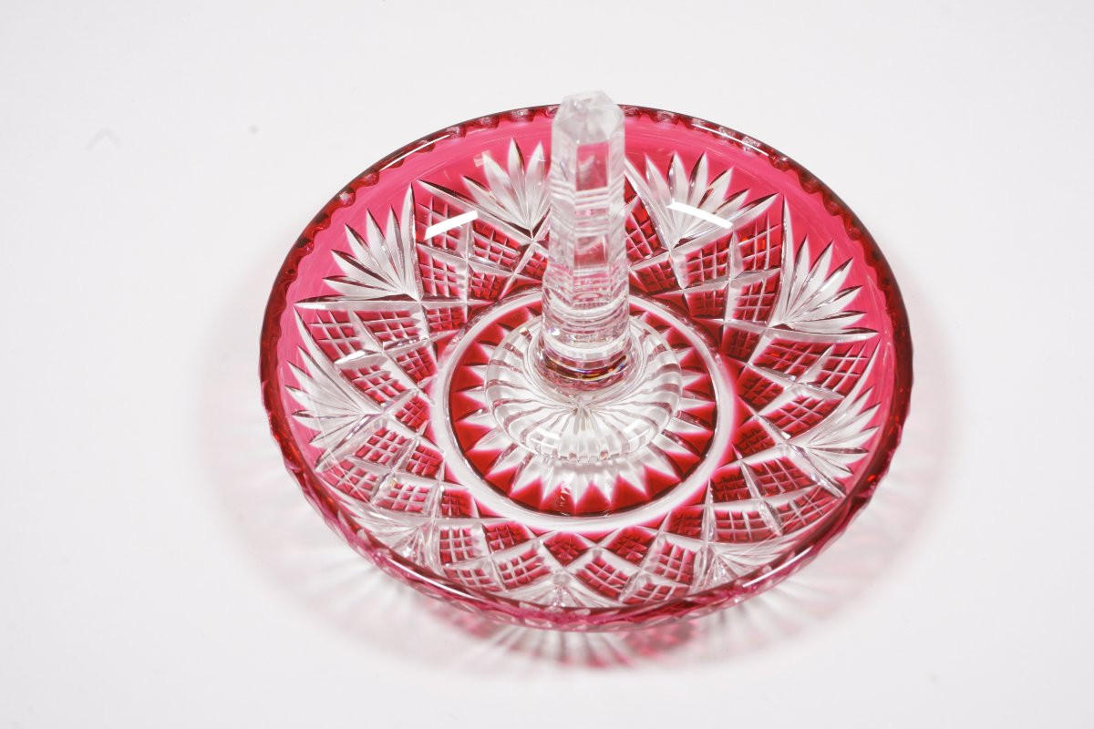 Garniture de toilette Cristal Baccarat rouge-photo-3